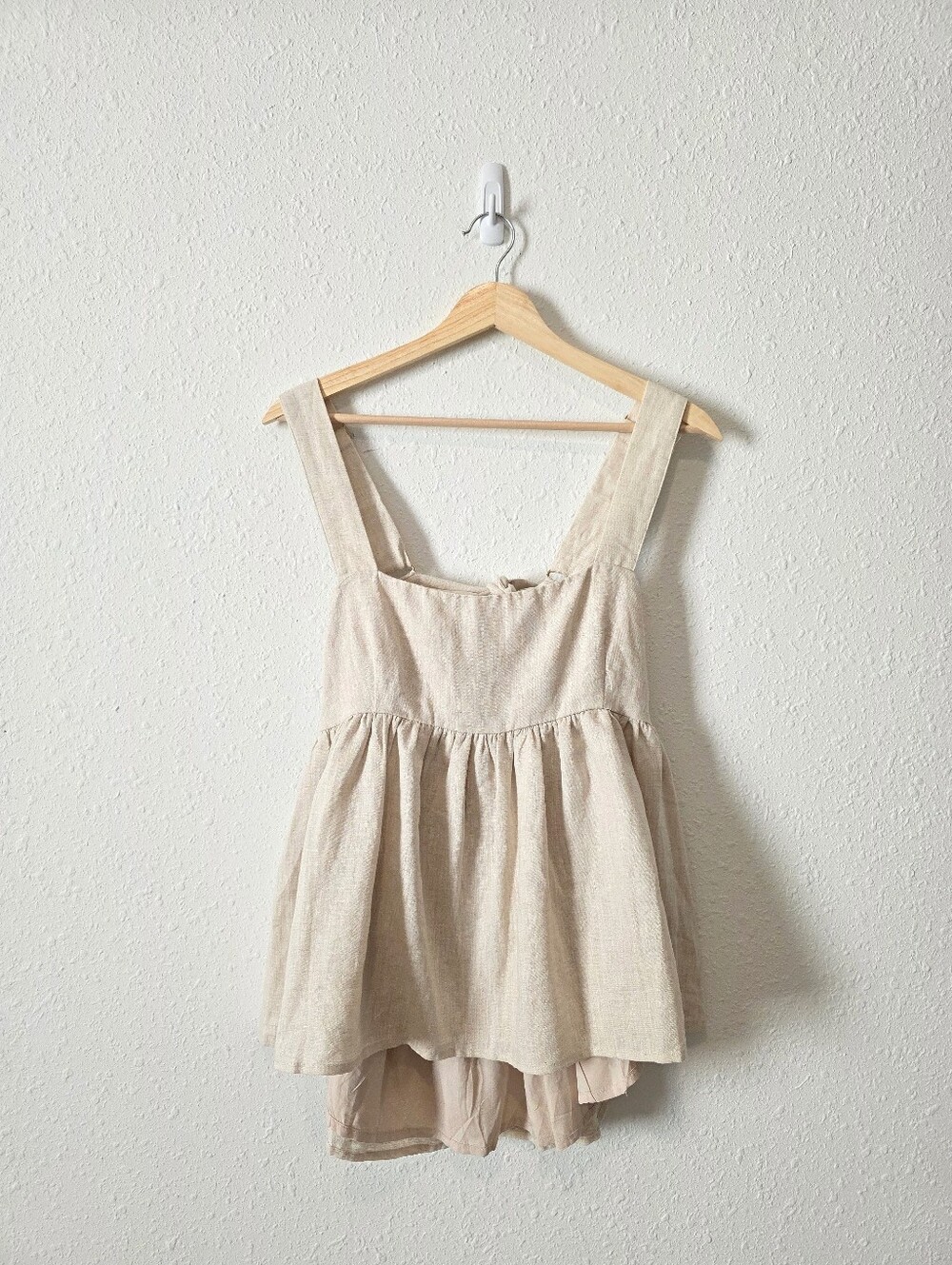 Dissh Tie Back Linen Babydoll Top 10
